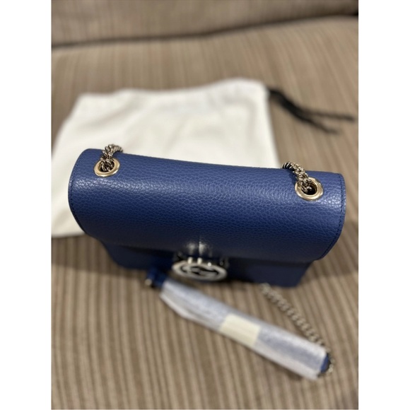 Gucci crossbody ( navy color and silver chain) new with tags - Picture 6 of 8